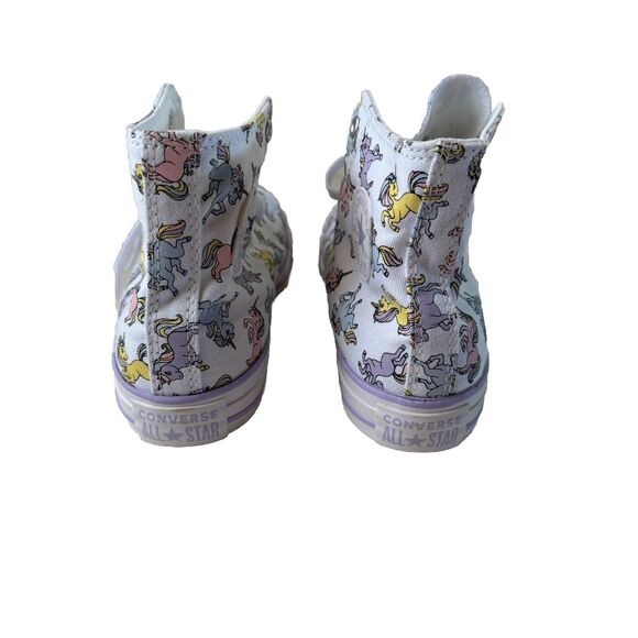 Converse Unicorn Chuck Taylor All Star Hi Top Sneakers Kid Size 4 - Picture 3 of 8